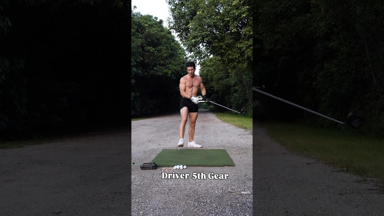 Shirtless Dude Swings it at 140 Miles Per hour 