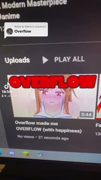 OVERFLOW IS A MASTERPIECE #anime