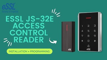 ESSL Standalone Access Control Reader JS-32E Complete Programming and Installation in Hindi