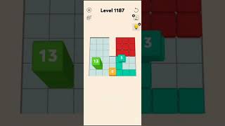 blocks stack puzzle level no. 1187