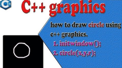 how to draw circle using c/c++ graphics || draw circle ||c++ graphics