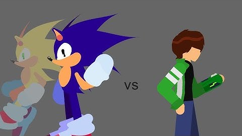 Ben 10 vs sonic the hedgehog animation (stick nodes)