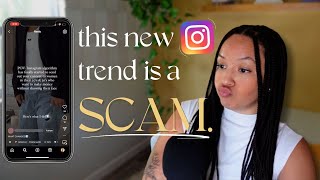The Faceless Instagram Account Trend is a SCAM (A Rant).