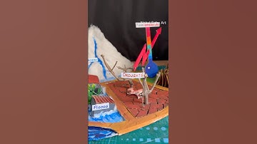 Natural Disaster Project | Drought Model Using Cardboard | School Science Project Nakul Sahu art