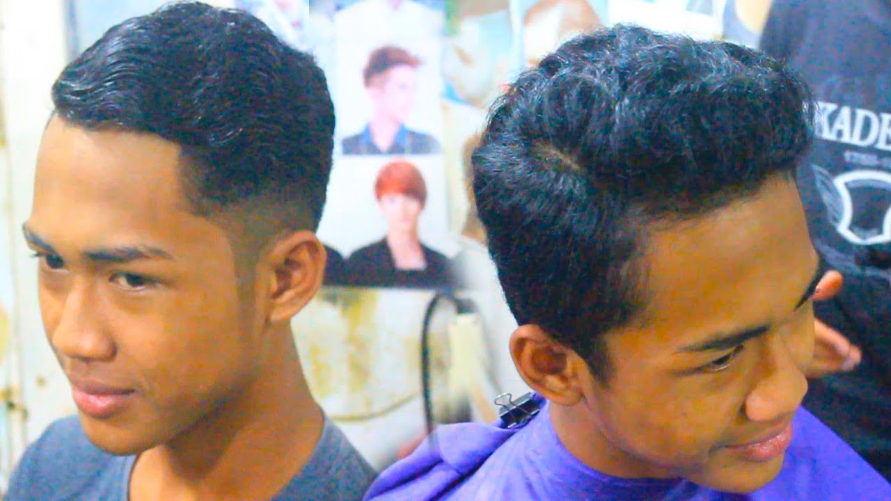  RAMBUT  KERITING  POTONG  MODEL POMPADOUR IndonesianBarber 