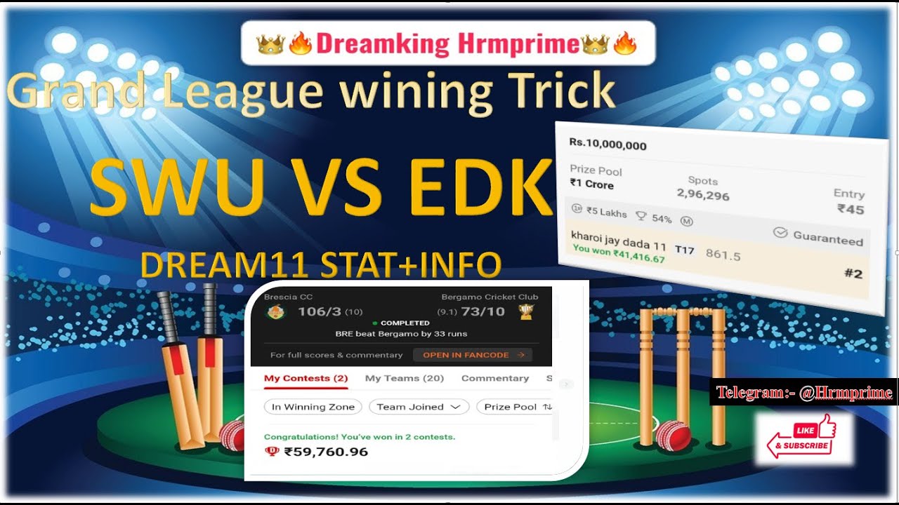 Swu Knight SWU VS EDK ECS MALTA T10 || SWIEQI UNITED VS EDEX KNIGHTS 1ST MATCH ...