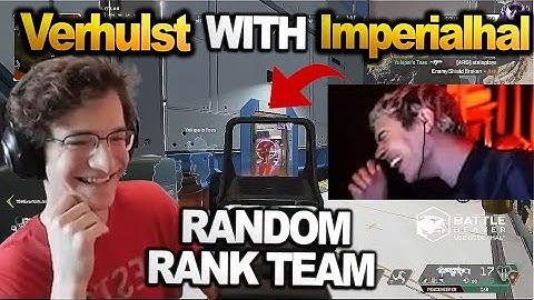 TSM Imperialhal plays with the Random ( Verhulst ) teammate  !! They came across the same game!!
