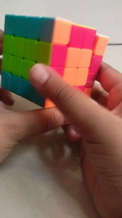 how to make checkerboard pattern on 4x4 #rubikscube - YouTube