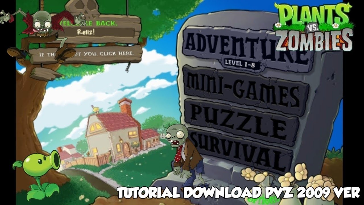 TUTORIAL DOWNLOAD PVZ VERSI 2009 (ASLI / ORIGINAL ) DI PC ATAU LAPTOP!!