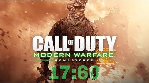 My best “The pit” time in MW2 remastered (17:60)