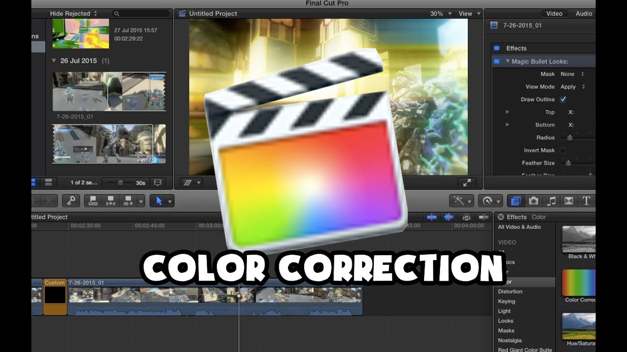 free color correction plg in for final cut pro