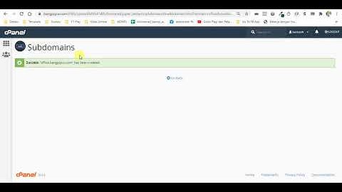 Redirect Sub Domain ke Link Tertentu