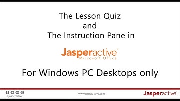 The Jasperactive Quiz and Instruction Pane