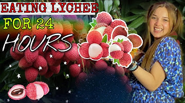 Eating Only lychee For 24 HOURS ♥️😜 | By Rabeeca Khan |