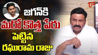 Raghu Rama Krishnam Raju New Name To YS Jagan | జగన్ కి మరో కొత్త పేరు | TDP Vs YCP | Tone News