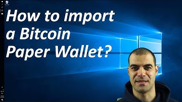 How to import a Bitcoin paper wallet?