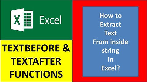 Excel textbefore and textafter funcion | How to extract text from string | #excelfansonly