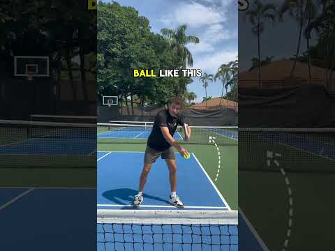 Learn the forehand topspin dink in under 60 seconds! #pickleball #pickleballtips