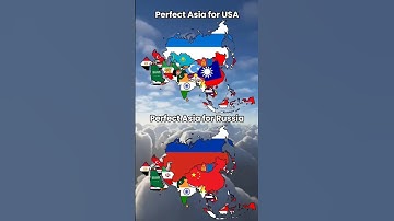 perfect Asia for USA and for Russia #countryflags#map #maps#usa#russia#asia #geography#flags#shorts