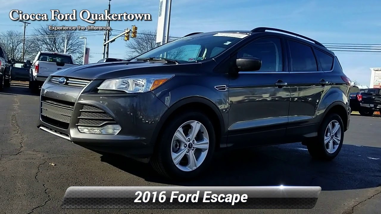 Certified 2016 Ford Escape SE, Quakertown, PA 20161409A - YouTube