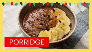 Desayunos veganos PORRIDGE DE CHOCOLATE