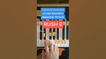 Easiest RUSH E Piano Tutorial Ever 