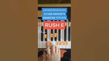 Thumbnail of Easiest RUSH E Piano Tutorial Ever!