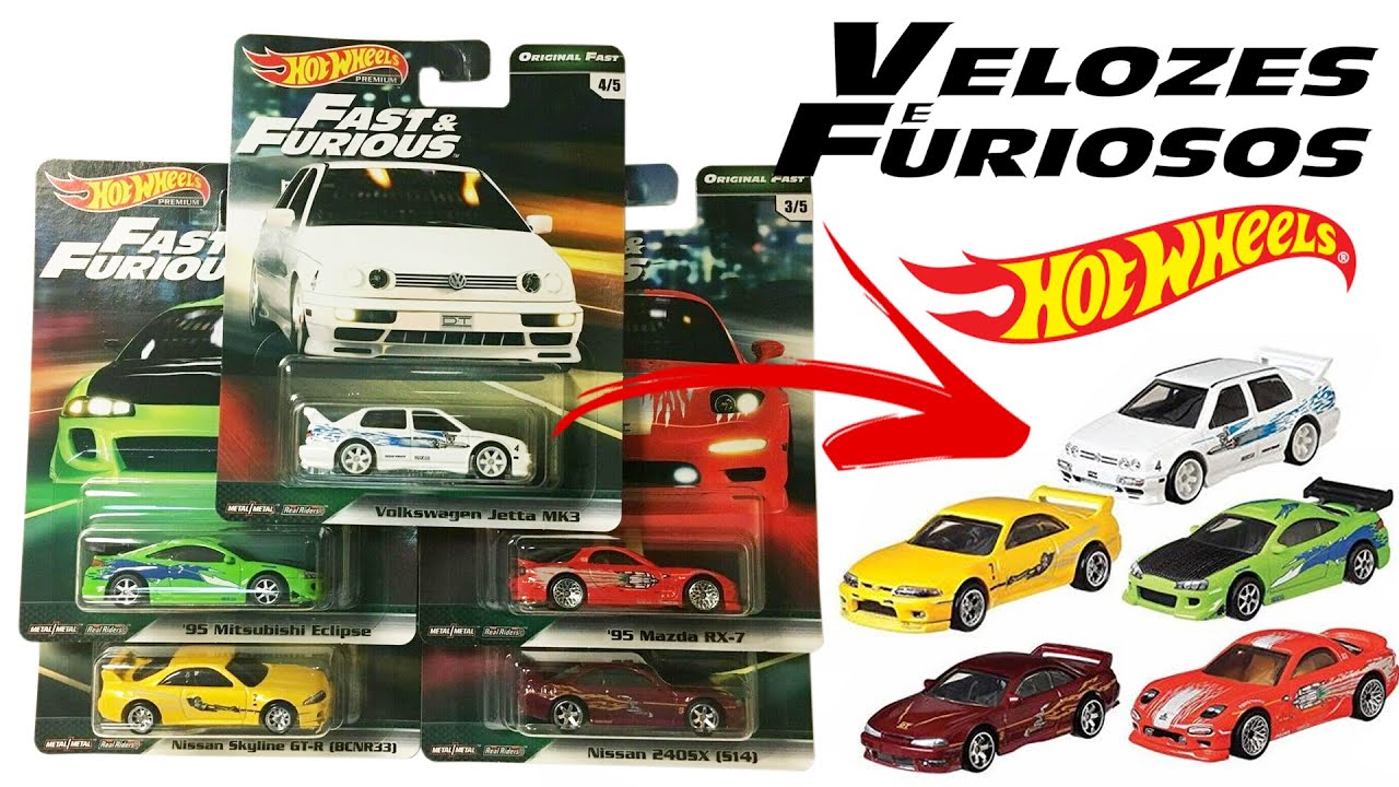 UNBOXING CARRINHOS HOT WHEELS DOS VELOZES E FURIOSOS! 