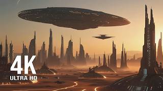 Alien Planet Flyover   Cinematic Scifi   4k Hdr Visual Journey Through Futuristic Worlds