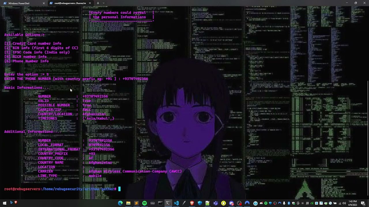OSINT Ethical hacking Tutorial 2 How To Use Arithmo gather OSINT Tool OSINT Ethical hacking Tutorial 2 How To Use Arithmo gather OSINT Tool