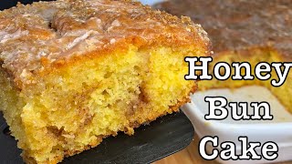 How to make a HONEY BUN CAKE 😋