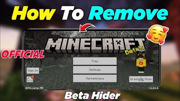 Minecraft Beta Hider Remove Beta Text in MCPE! | EP 5
