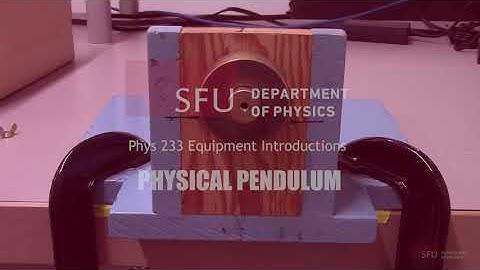 Physical Pendulum Equipment Tutorial