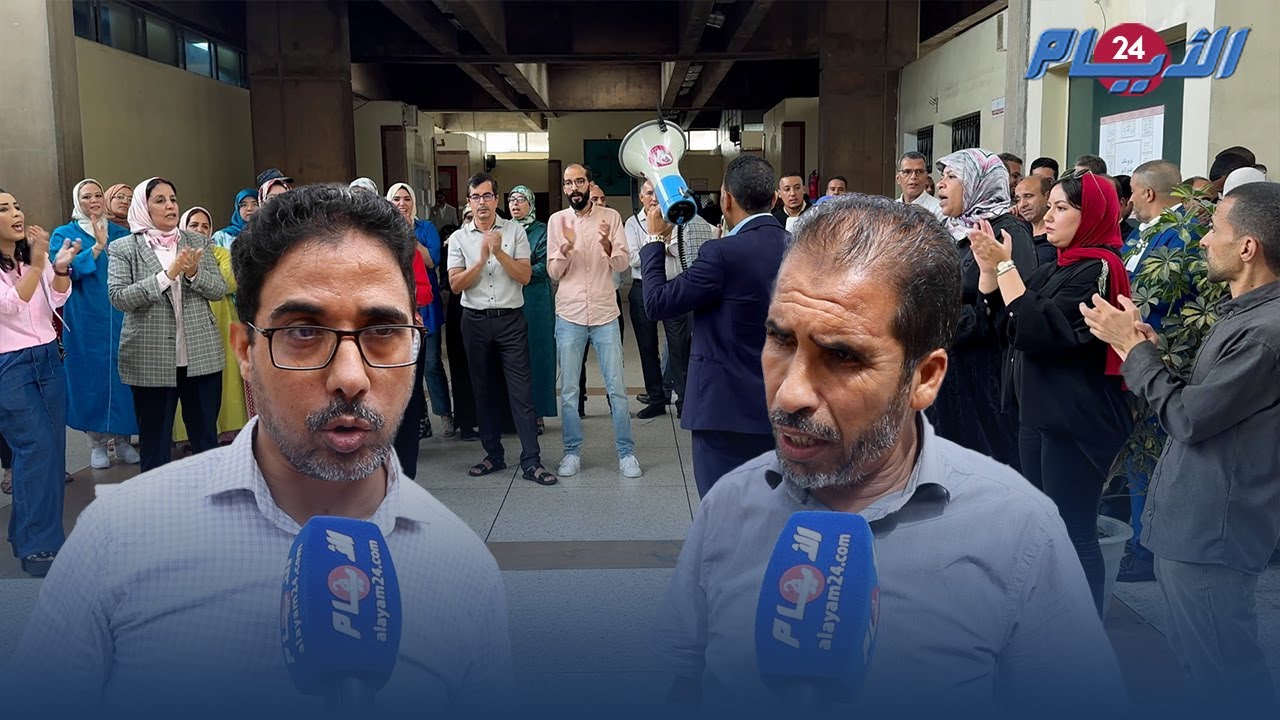 كتاب الضبط يشلون محكمة البيضاء ويحملون الحكومة مسؤولية تعطيل مصالح المواطنين