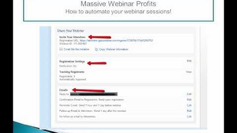 Hosting Profitable Webinars - Video 6 of 6 - How To Automate Your Webinars