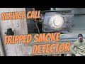 Hvac service call tripped smoke detector