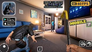 Idle Heist Thief Robbery Sim - Mobile Gameplay Walkthrough (Android,IOS)