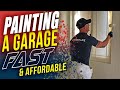 How to Paint Your Garage Fast and Cheap! Under $200 and only 3 Hours of Painting!