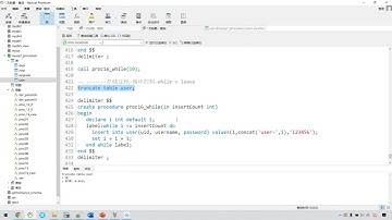 Python 学习MySql 从入门到精通 118 MySQL的存储过程 流程控制 循环语句 while循环
