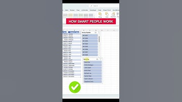 HOW SMART PEOPLE USE EXCEL #Slicer #filter #excel #keyoftech #shorts #youtubeshorts #cells