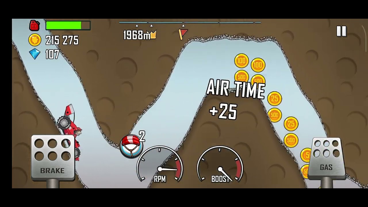 Hill climb racing game top scorer in cave road