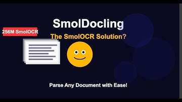 SmolDocling 256M Model Introduction