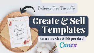 How To Create Editable Templates Using Canva - Earn $100 Per Day in Passive Income!