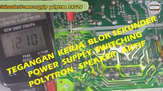 HOW TO MEASURE SECONDARY VOLTAGE ON A POLYTRON ACTIVE SPEAKER SWITCHING POWER SUPPLY