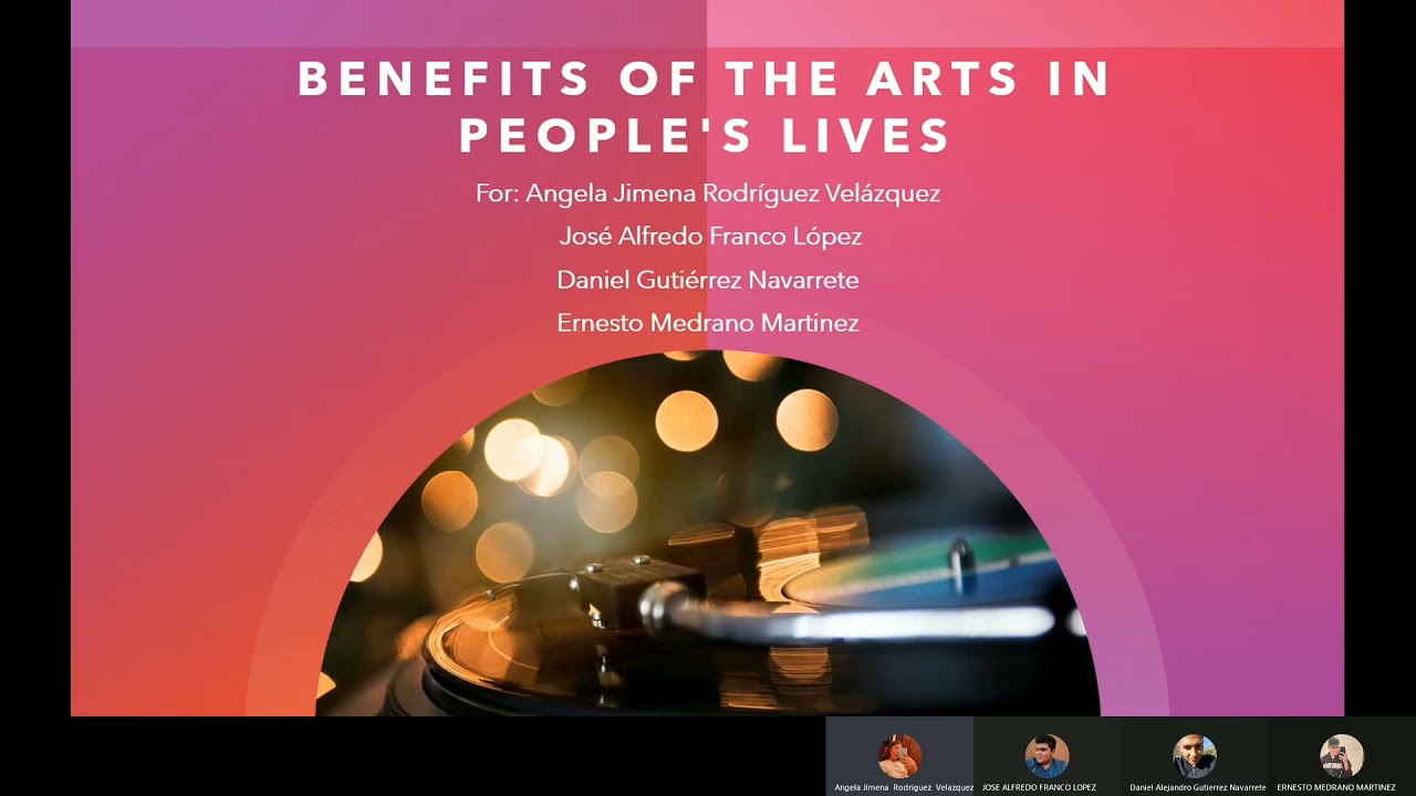Integranted project "Benefits of the arts" MA406