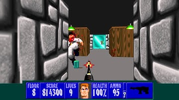 Wolfenstein 3D TC for ZDoom - E3L8 - All Secrets - I Am a Death Incarnate