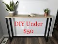 DIY Tutorial Console/Bar Table Sofa Couch Table Under $50 (no skill required) | DIY Home Projects