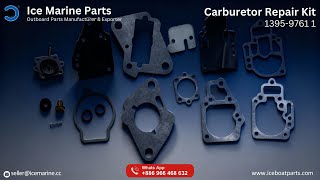 🔧 ICE Marine Carburetor Repair Kit for Mercury Outboard 6–25 HP | OEM 1395-9761 / 9761