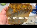 Looking Inside Seam Agates | Moss Plume & Flame Agate | Cutting Rocks #5