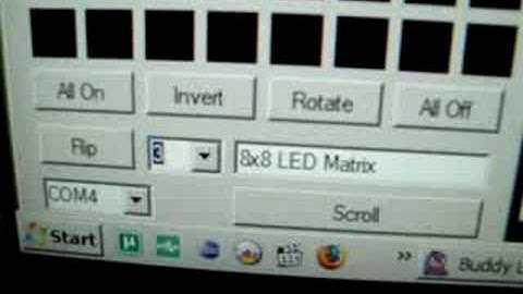 Arduino LED Matrix Serial Control v0.5